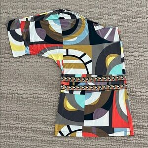 BCBGMaxAzria Multicolor One Shoulder mini Dress